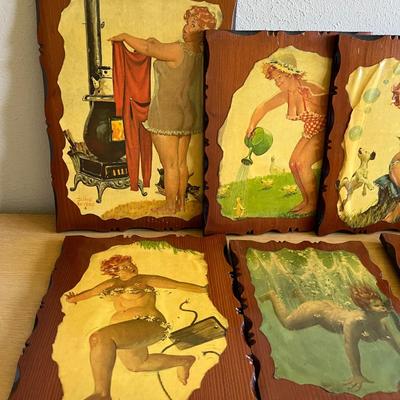 Decoupage  Ladies Plaques