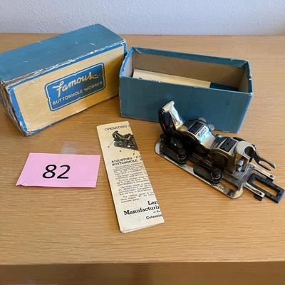 Buttonhole attachment NIB