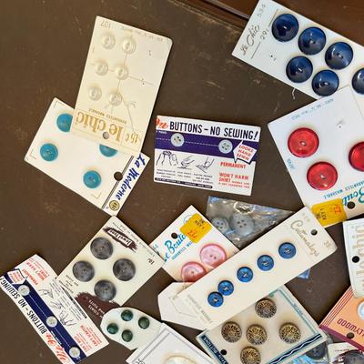 Lot of buttons on cards