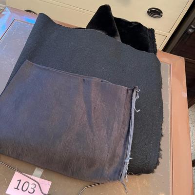 3 pieces of gray/ black material