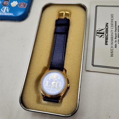 Lot #60  LSU Quartz Wristwatch in original box - works