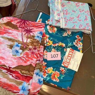 Hawaiian themed material
