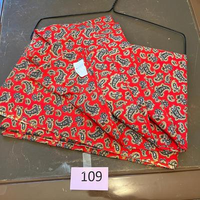 Red Paisley material