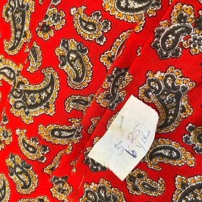 Red Paisley material