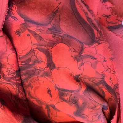 Large amount of red roses print material