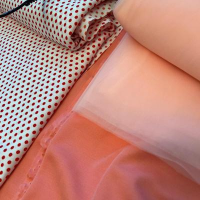 Pink/ Peach Material