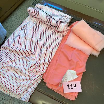 Pink/ Peach Material
