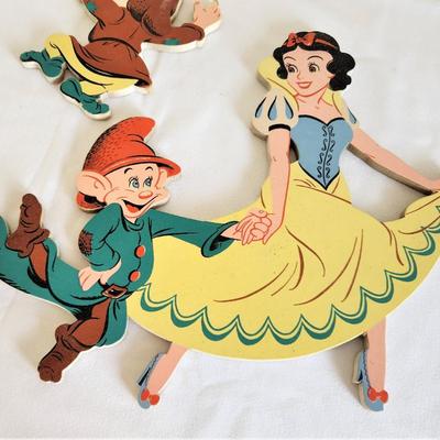 Lot #64  1960's Walt Disney Character Fairy Tale Pin-ups - Snow White & Crew