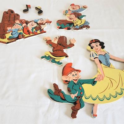 Lot #64  1960's Walt Disney Character Fairy Tale Pin-ups - Snow White & Crew