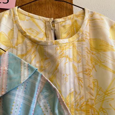 Two Vintage Flour Sack Dresses