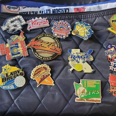 Fastpitch Softball Trading Pin Collection