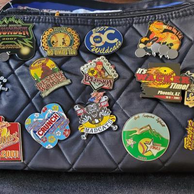 Fastpitch Softball Trading Pin Collection