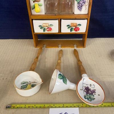 Vintage Spice Wall Rack