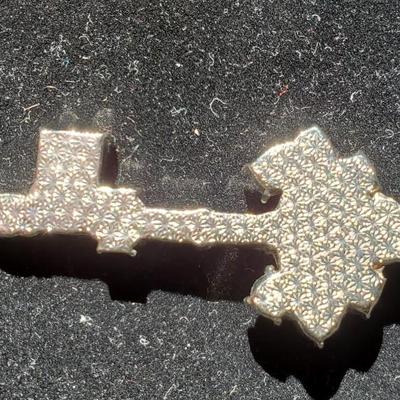 Glass Key Pendant on 925 Chain