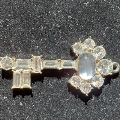 Glass Key Pendant on 925 Chain