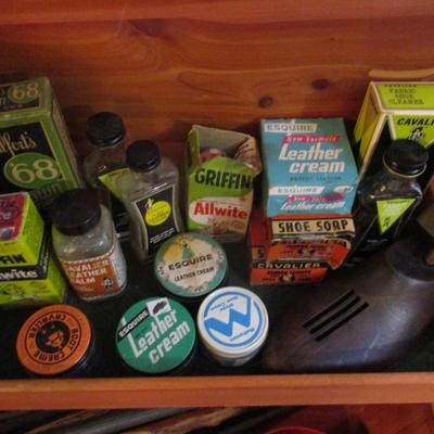 Shoe Shine Box With Accessories (see all pictures) - A