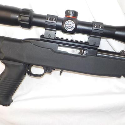 Ruger Tactical 10/22 rifle with scope. YES Mass compliant/ est. $150 to $400.