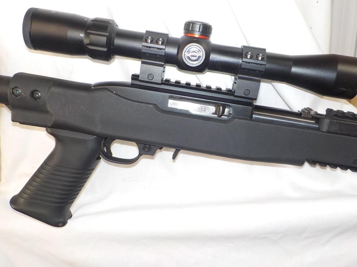 Trinity 4x32 Tactical Scope With Base Mount For Ruger 10/22 Rifle - Mil-Dot Reticle, Picatinny Mount, Includes Lens Cloth & Covers