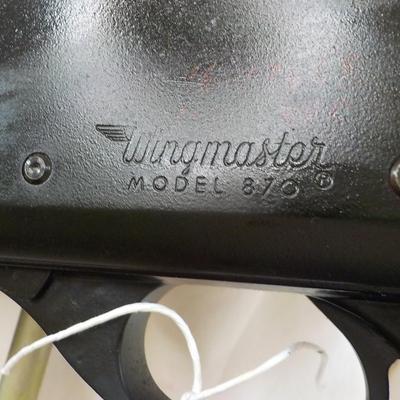 Remington Wing Master mod 870 -20g shot gun with folding butt stock.