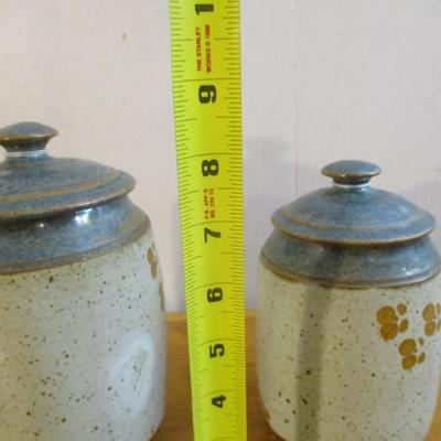 Handmade Pottery Cookie Jars - B