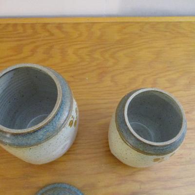 Handmade Pottery Cookie Jars - B