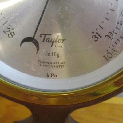 Taylor Temperature Compensated Banjo Style Barometer - B