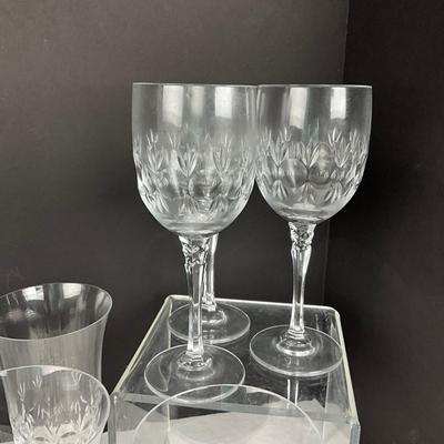 870 Crystal Stemware Lot 13-pcs
