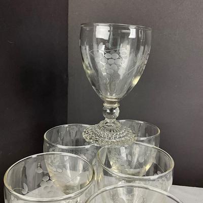870 Crystal Stemware Lot 13-pcs
