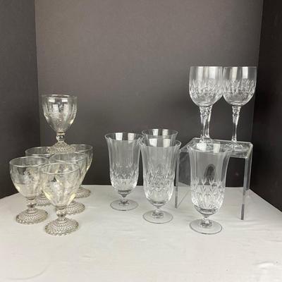 870 Crystal Stemware Lot 13-pcs