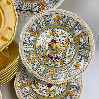 871 Set of "Le Cadeaux" Melamine Dinnerware