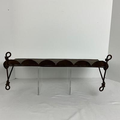 872 Metal Artisan Made Wall Shelf