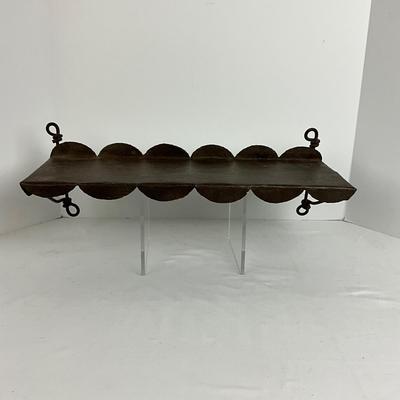 872 Metal Artisan Made Wall Shelf