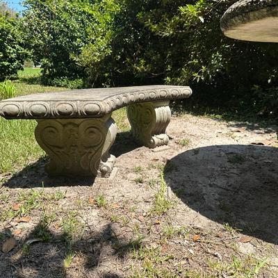 Cement Outdoor Table / Benches