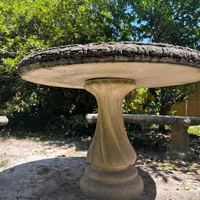 Cement Outdoor Table / Benches