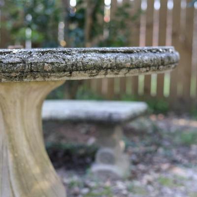 Cement Outdoor Table / Benches