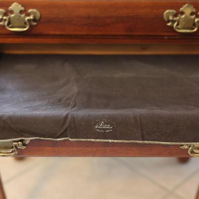 Solid Cherry Queen Anne Styler Silver Chest/Jewelry