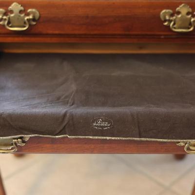 Solid Cherry Queen Anne Styler Silver Chest/Jewelry