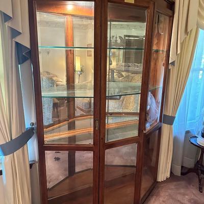 Oak Curio Cabinet