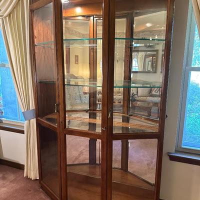 Oak Curio Cabinet