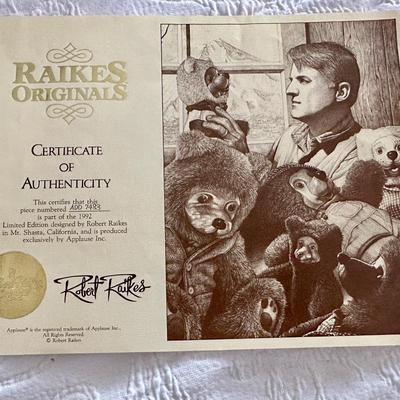 Raikes - 1992 Charmaine & Sidney Kittens - COA