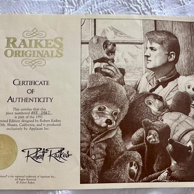 Raikes - 1992 Charmaine & Sidney Kittens - COA