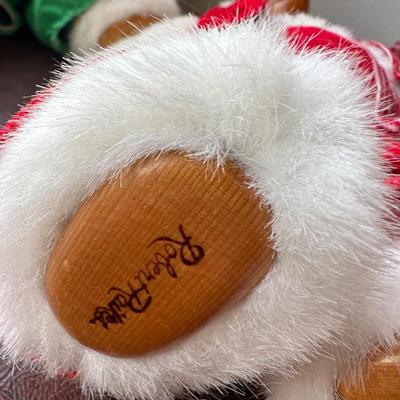 Raikes -Red & Green Elf Bear Pair