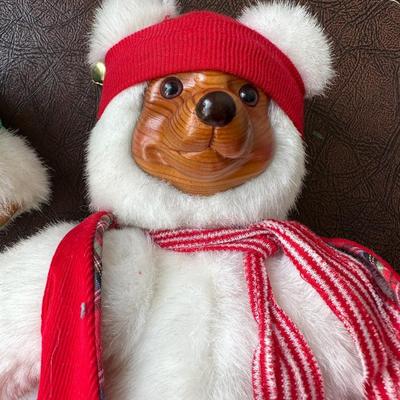 Raikes -Red & Green Elf Bear Pair