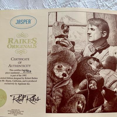Raikes - 1992 Jasper & Jessica Pups - COA