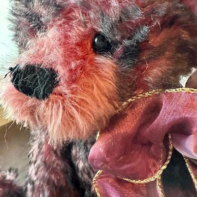 Teddy Loves Company - Sparkling Burgundy - Award Winner by Ruthie O'Neill