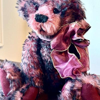 Teddy Loves Company - Sparkling Burgundy - Award Winner by Ruthie O'Neill