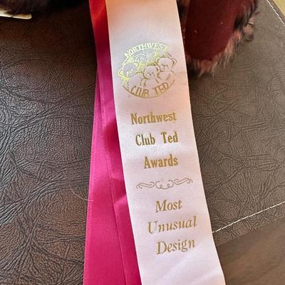 Teddy Loves Company - Sparkling Burgundy - Award Winner by Ruthie O'Neill