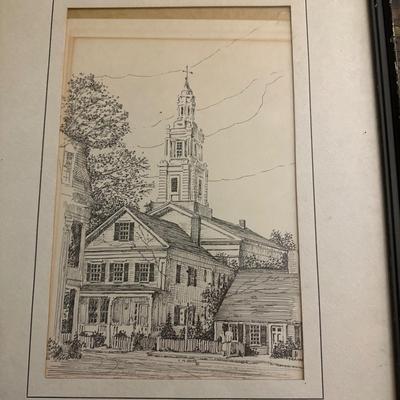Old Church Painting
