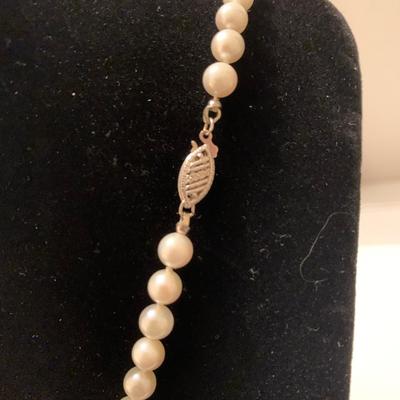 Graduated Cultured Pearl Necklace 14k Clasp