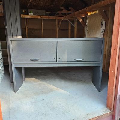 Two Grey Storage Units  (OB2-JS)